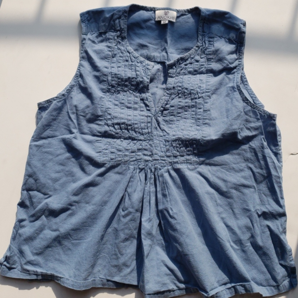 Beautiful Slate Blue Anokhi Shirt